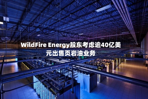 WildFire Energy股东考虑逾40亿美元出售页岩油业务