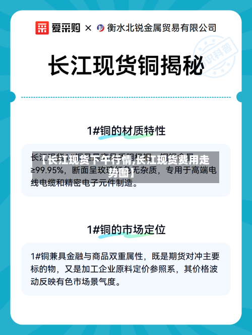 【长江现货下午行情,长江现货费用走势图】