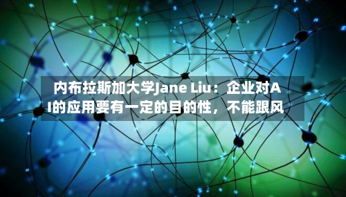 内布拉斯加大学Jane Liu：企业对AI的应用要有一定的目的性，不能跟风-第2张图片