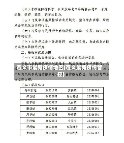 遵义市最新疫情地区(遵义最新疫情管控)-第2张图片
