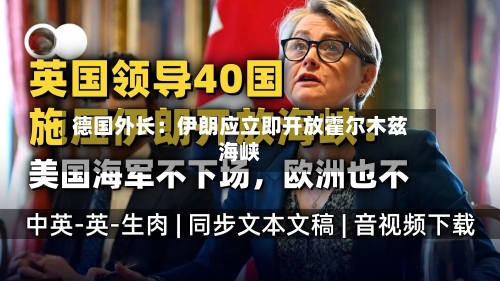 德国外长：伊朗应立即开放霍尔木兹海峡