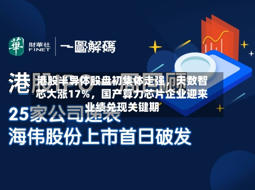 港股半导体股盘初集体走强，天数智芯大涨17%，国产算力芯片企业迎来业绩兑现关键期
