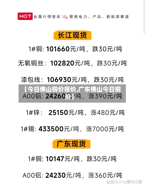 【今日佛山铜价报价,广东佛山今日铜价】-第3张图片