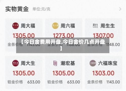 【今日金费用开盘,今日金价几点开盘】-第3张图片