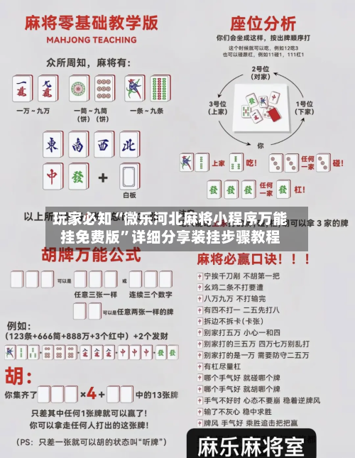玩家必知“微乐河北麻将小程序万能挂免费版”详细分享装挂步骤教程