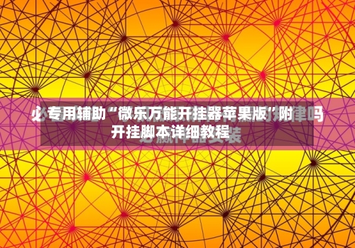 专用辅助“微乐万能开挂器苹果版”附开挂脚本详细教程-第3张图片