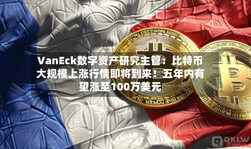 VanEck数字资产研究主管：比特币大规模上涨行情即将到来！五年内有望涨至100万美元
