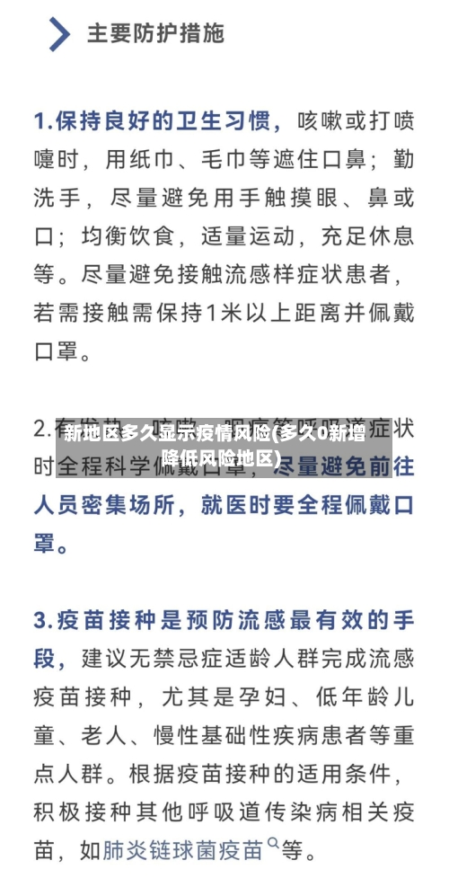 新地区多久显示疫情风险(多久0新增降低风险地区)