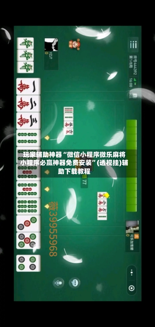 玩家辅助神器“微信小程序微乐麻将小程序必赢神器免费安装”(透视挂)辅助下载教程
