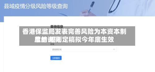 香港保监局发表完善风险为本资本制度的询问总结 规则定稿拟今年底生效-第3张图片
