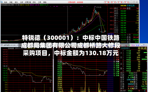 特锐德（300001）：中标中国铁路成都局集团有限公司成都桥路大修段采购项目，中标金额为130.18万元-第2张图片