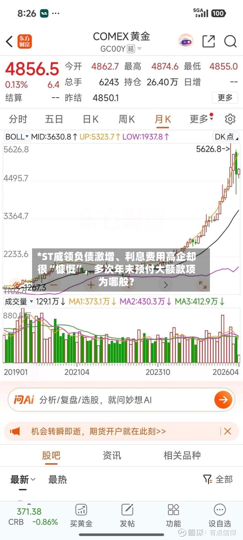 *ST威领负债激增、利息费用高企却很“慷慨	”	，多次年末预付大额款项为哪般？-第2张图片