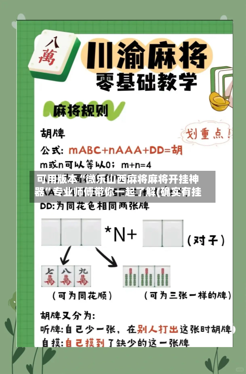 可用版本“微乐山西麻将麻将开挂神器”专业师傅带你一起了解(确实有挂-第3张图片