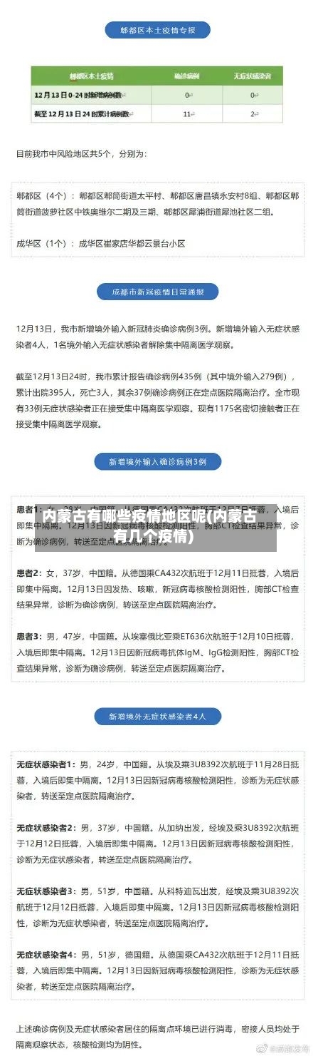 内蒙古有哪些疫情地区呢(内蒙古有几个疫情)