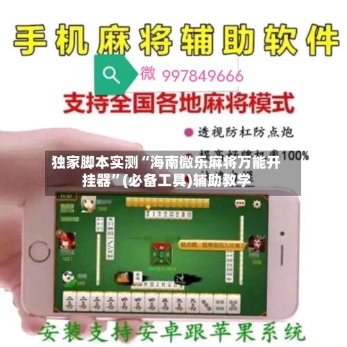 独家脚本实测“海南微乐麻将万能开挂器”(必备工具)辅助教学-第2张图片