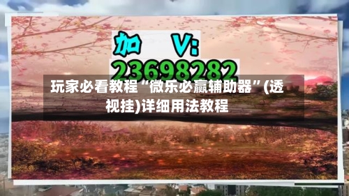 玩家必看教程“微乐必赢辅助器”(透视挂)详细用法教程-第3张图片