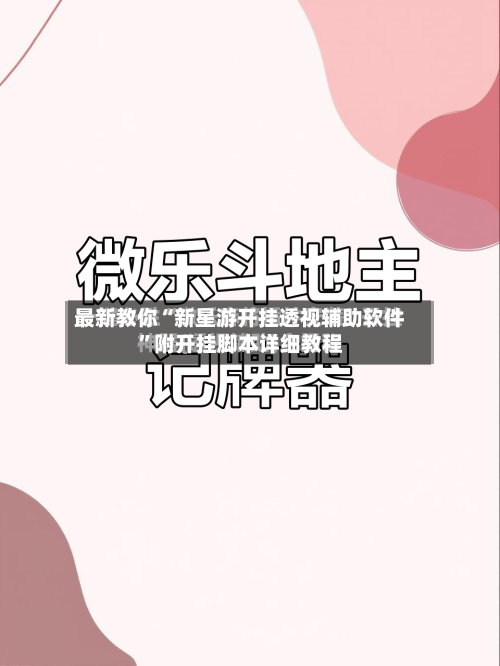 最新教你“新星游开挂透视辅助软件”附开挂脚本详细教程