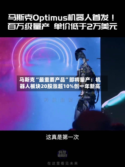 马斯克“最重要产品	”即将量产：机器人板块20股涨超10%创一年新高-第2张图片