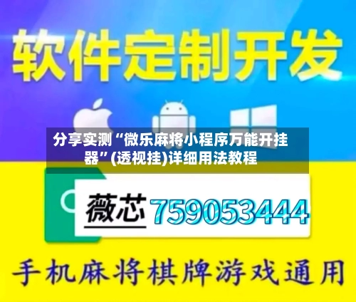 分享实测“微乐麻将小程序万能开挂器	”(透视挂)详细用法教程-第2张图片