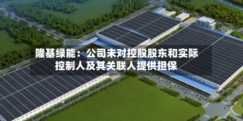 隆基绿能：公司未对控股股东和实际控制人及其关联人提供担保