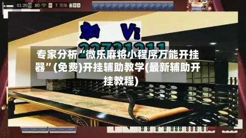 专家分析“微乐麻将小程序万能开挂器”(免费)开挂辅助教学(最新辅助开挂教程)-第2张图片