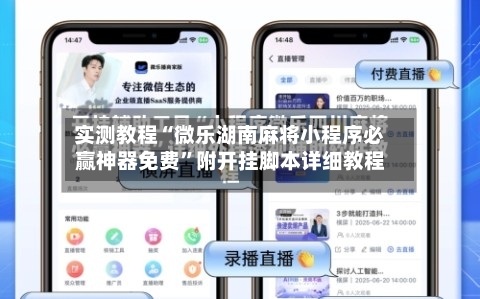实测教程“微乐湖南麻将小程序必赢神器免费”附开挂脚本详细教程-第2张图片