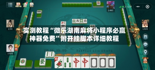 实测教程“微乐湖南麻将小程序必赢神器免费”附开挂脚本详细教程-第3张图片