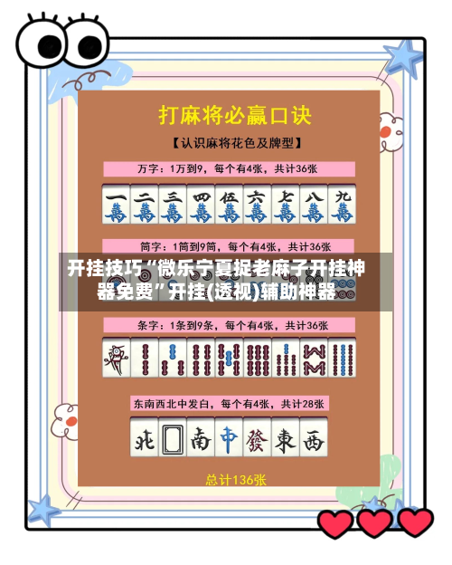 开挂技巧“微乐宁夏捉老麻子开挂神器免费”开挂(透视)辅助神器