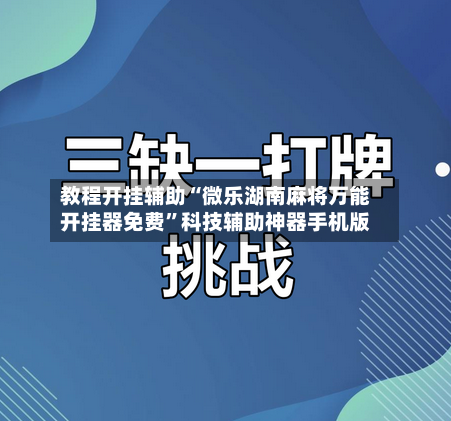 教程开挂辅助“微乐湖南麻将万能开挂器免费”科技辅助神器手机版-第2张图片