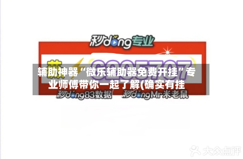 辅助神器“微乐辅助器免费开挂”专业师傅带你一起了解(确实有挂-第2张图片