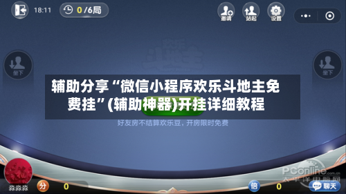 辅助分享“微信小程序欢乐斗地主免费挂”(辅助神器)开挂详细教程-第2张图片
