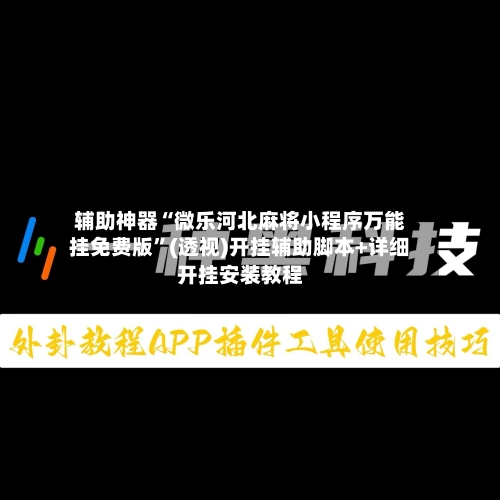 辅助神器“微乐河北麻将小程序万能挂免费版”(透视)开挂辅助脚本+详细开挂安装教程-第2张图片