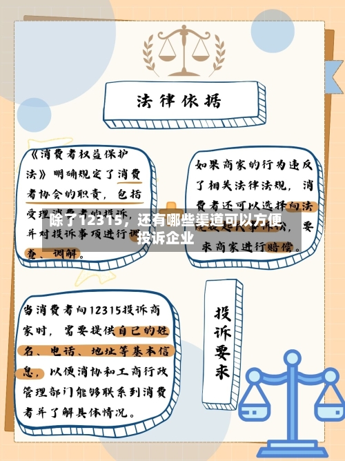 除了12315,还有哪些渠道可以方便投诉企业