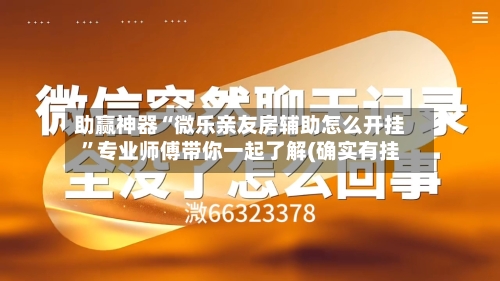 助赢神器“微乐亲友房辅助怎么开挂”专业师傅带你一起了解(确实有挂