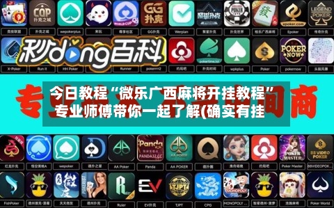 今日教程“微乐广西麻将开挂教程”专业师傅带你一起了解(确实有挂-第3张图片
