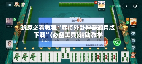 玩家必看教程“麻将外卦神器通用版下载”(必备工具)辅助教学-第2张图片
