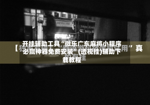 开挂辅助工具“微乐广东麻将小程序必赢神器免费安装”(透视挂)辅助下载教程