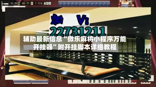 辅助最新信息“微乐麻将小程序万能开挂器”附开挂脚本详细教程-第2张图片