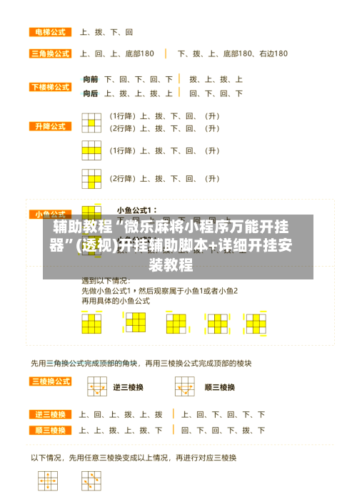 辅助教程“微乐麻将小程序万能开挂器”(透视)开挂辅助脚本+详细开挂安装教程
