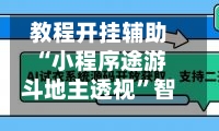 教程开挂辅助“小程序途游斗地主透视”智能辅助工具使用教程-第2张图片