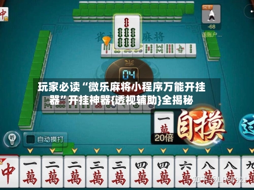 玩家必读“微乐麻将小程序万能开挂器	”开挂神器{透视辅助}全揭秘-第2张图片