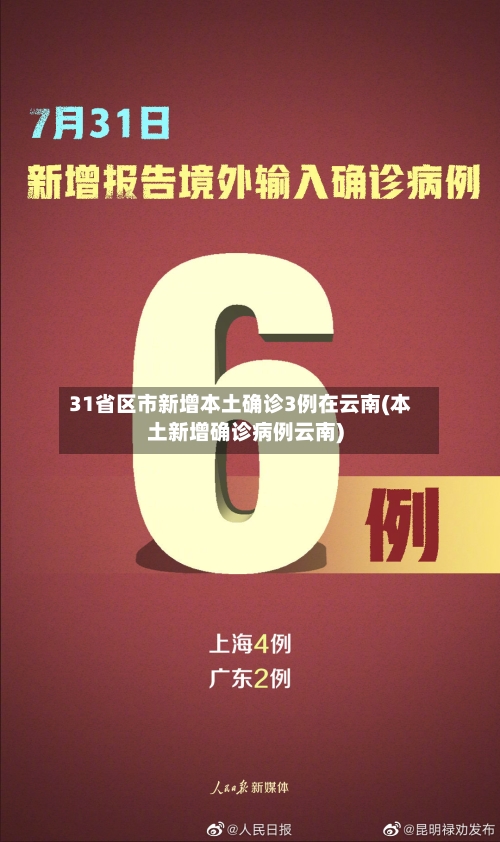 31省区市新增本土确诊3例在云南(本土新增确诊病例云南)-第2张图片