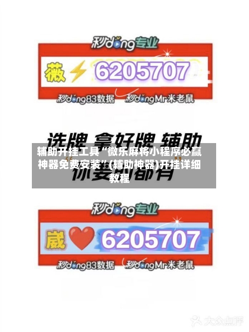 辅助开挂工具“微乐麻将小程序必赢神器免费安装”(辅助神器)开挂详细教程-第3张图片