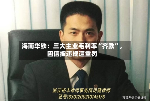 海南华铁：三大主业毛利率“齐跌”，因信披违规遭重罚-第2张图片