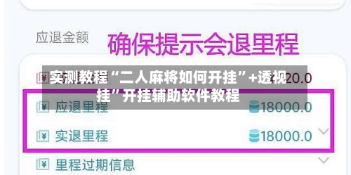 实测教程“二人麻将如何开挂”+透视挂	”开挂辅助软件教程-第2张图片
