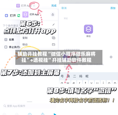 辅助开挂教程“微信小程序微乐麻将挂”+透视挂”开挂辅助软件教程-第2张图片