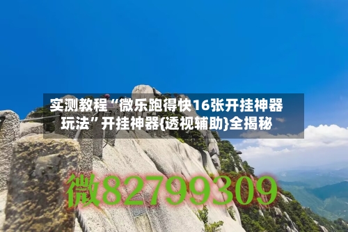 实测教程“微乐跑得快16张开挂神器玩法”开挂神器{透视辅助}全揭秘