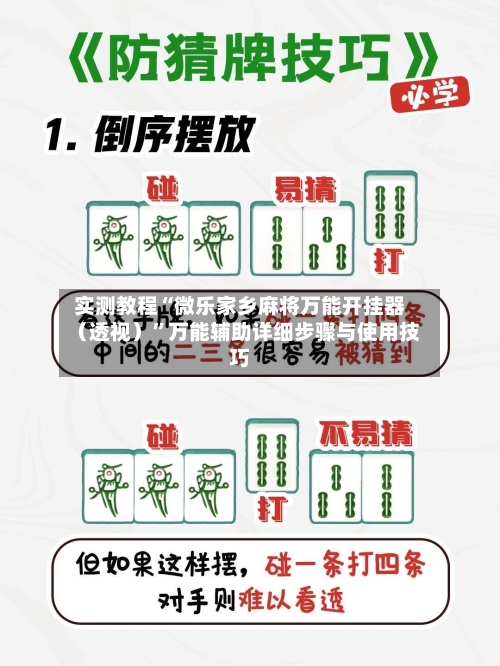 实测教程“微乐家乡麻将万能开挂器（透视）”万能辅助详细步骤与使用技巧-第2张图片