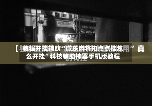 教程开挂辅助“微乐麻将扣点点挂怎么开挂”科技辅助神器手机版教程-第2张图片