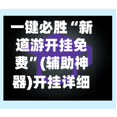 一键必胜“新道游开挂免费”(辅助神器)开挂详细教程-第2张图片